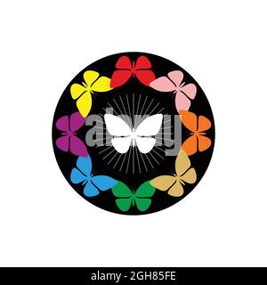 butterfly icon that can be used according to the designer's needs Stock Vector