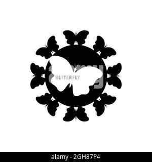 butterfly icon that can be used according to the designer's needs Stock Vector