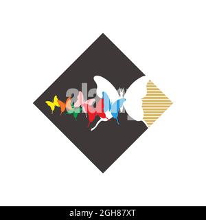 butterfly icon that can be used according to the designer's needs Stock Vector