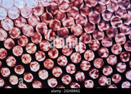 Vintage holiday lights as abstract background for Christmas and New Year design Stock Photo
