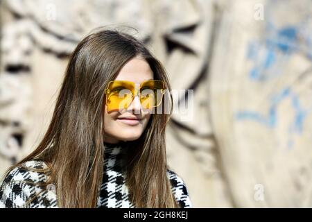 Streetstyle at Paris Fashion Week - Paris - France Stock Photo