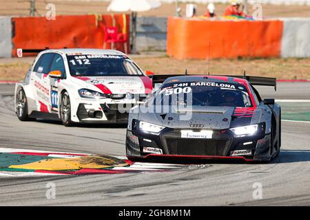 Drivers: Martin Lechmann and Patric Niederhauser of Car Collection during the HANKOOK 24H BARCELONA 2021 Race at Circuit de Catalunya. Stock Photo