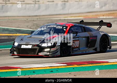 Drivers: Martin Lechmann and Patric Niederhauser of Car Collection during the HANKOOK 24H BARCELONA 2021 Race at Circuit de Catalunya. Stock Photo