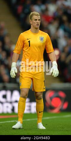 Joe Hart of England during the International Friendly match between England and the Republic of Ireland at Wembley Stadium in London, UK on May 29, 2013. Picture Simon Bellis Stock Photo