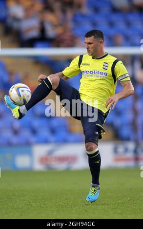 Birmingham City's Paul Robinson in action during Pre-Season friendly match between Shrewsbury Town and Birmingham City at New Meadow on July 23, 2013 in Shrewsbury. Malcolm Couzens Stock Photo