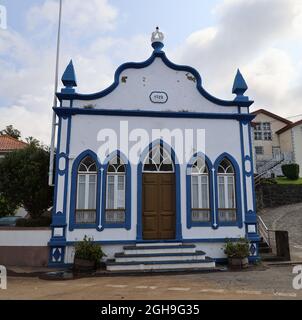 The Imperio do Espirito Santo da Luz church, Graciosa island, Azores Stock Photo