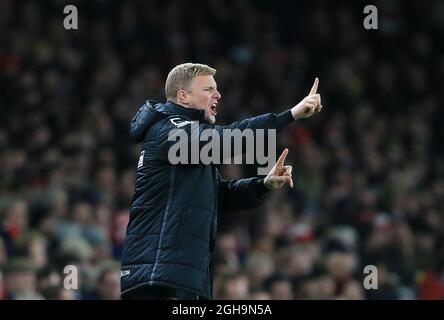 Image #: 41635915    Dec. 28, 2015 - London, United Kingdom - Bournemouth's Eddie Howe in action..Barclays Premier League- Arsenal vs AFC Bournemouth - Emirates Stadium - England - 28th December 2015 Stock Photo