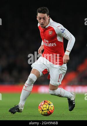 Image #: 41636185    Dec. 28, 2015 - London, United Kingdom - Arsenal's Mesut Ozil in action..Barclays Premier League- Arsenal vs AFC Bournemouth - Emirates Stadium - England - 28th December 2015 Stock Photo