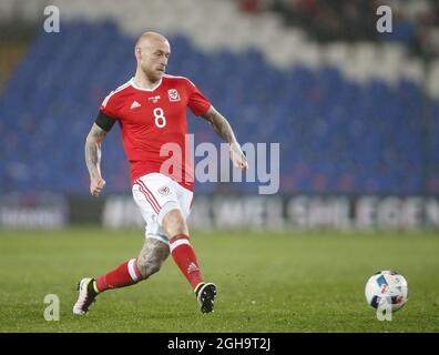 David Cotterill of Wales during the international friendly match at the Cardiff City Stadium. Photo credit should read: Philip Oldham/Sportimage via PA Images Stock Photo