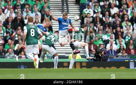 Rangers Kenny Miller scoring during the William Hill Scottish Cup Final match at Hampden Park Stadium.  Photo credit should read: Lynne Cameron/Sportimage via Sportimage Stock Photo