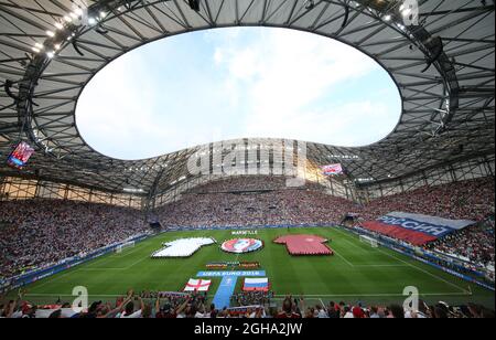 General view of the stadium during the UEFA European Championship 2016 match at the Stade Velodrome, Marseille. Picture date June 11th, 2016 Pic David Klein/Sportimage via PA Images Stock Photo