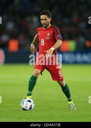 Portugal's Joao Moutinho in action during the UEFA European Championship 2016 match at the Parc Des Princes, Paris. Picture date June 18th, 2016 Pic David Klein/Sportimage via PA Images Stock Photo
