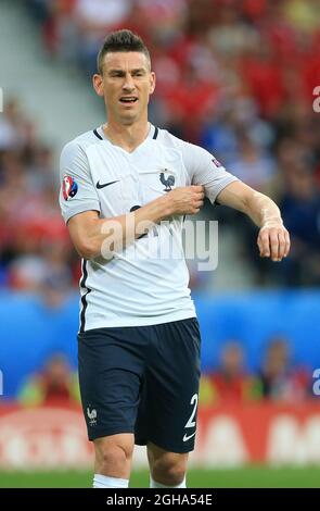 Laurent Koscielny of France during the UEFA European Championship 2016 match at the Stade Pierre Mauroy, Lille. Picture date June 19th, 2016 Pic David Klein/Sportimage via PA Images Stock Photo