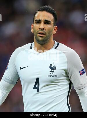 Adil Rami of France during the UEFA European Championship 2016 match at the Stade Pierre Mauroy, Lille. Picture date June 19th, 2016 Pic David Klein/Sportimage via PA Images Stock Photo