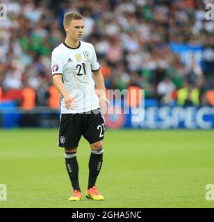 Germany's Joshua Kimmich in action during the UEFA European Championship 2016 match at the Parc Des Princes, Paris. Picture date June 20th, 2016 Pic David Klein/Sportimage via PA Images Stock Photo