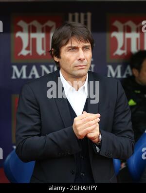 Chelsea's Antonio Conte looks on during the Premier League match at the ...