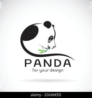 Vector of a panda design on a white background. Wild Animals. Easy editable layered vector illustration. Stock Vector