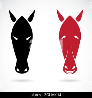 Vector image of an horse mask on white background. Easy editable layered vector illustration. Wild Animals. Farm Animal. Stock Vector