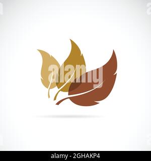 Vector leaves icon on white background. Easy editable layered vector illustration. Stock Vector