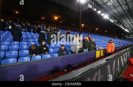 Empty seats during the FA Cup 3rd Round replay match at Selhurst Park Stadium, London. Picture date: January 17th, 2016. Pic credit should read: David Klein/Sportimage via PA Images Stock Photo