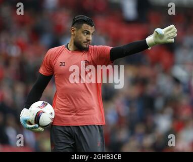 Sergio Romero Of Manchester United During The Europa League Semi Final 2nd Leg Match At Old Trafford Stadium Manchester Picture Date May 11th 17 Pic Credit Should Read Simon Bellis Sportimage Via Pa