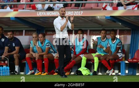 Mark Sampson England coach during the Euro Women's Championship at the Galgenwaard Stadium, Utrecht. Picture date: July 19th 2017. Picture credit should read:  Sportimage via PA Images Stock Photo