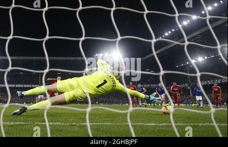 Jordan Pickford Of Everton Saves A Penalty From Danny Welbeck Of jordan-pickford-of-everton-saves-a-penalty-from-danny-welbeck-of