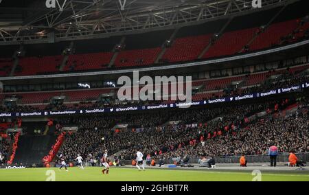 Plenty of empty seats during the premier league match at Wembley Stadium, London. Picture date 4th January 2018. Picture credit should read: David Klein/Sportimage via PA Images Stock Photo
