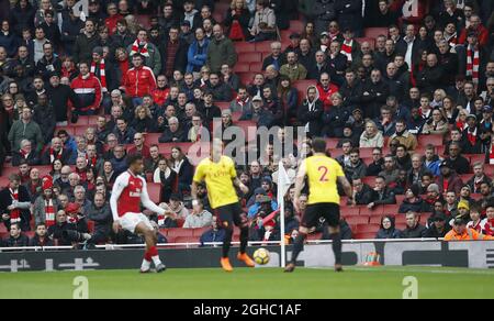 Plenty of empty seats at the Emirates during the premier league match at the Emirates Stadium, London. Picture date 11th March 2018. Picture credit should read: David Klein/Sportimage via PA Images Stock Photo