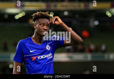 Chelsea's Tammy Abraham during the pre season friendly match at the Aviva Stadium, Dublin. Picture date 1st August 2018. Picture credit should read: Matt McNulty/Sportimage via PA Images Stock Photo