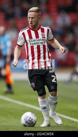 Mark Duffy of Sheffield Utd during the Sky Bet Championship match at Bramall Lane Stadium, Sheffield. Picture date 22nd September 2018. Picture credit should read: Simon Bellis/Sportimage via PA Images Stock Photo