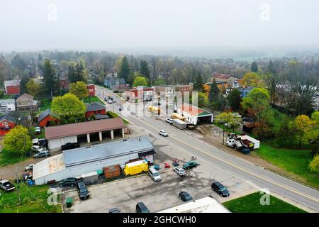 An aerial of downtown St George, Ontario, Canada, editorial Stock Photo