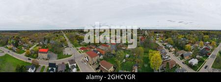 An aerial panorama of St George, Ontario, Canada Stock Photo