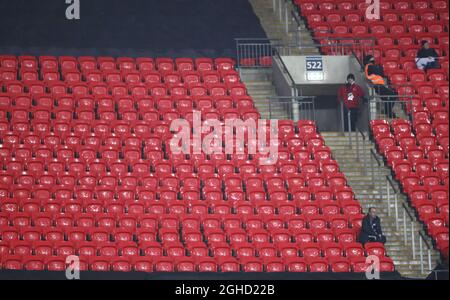 Empty seats at Wembley during the UEFA Champions League, Group B match at Wembley Stadium, London. Picture date: 28th November 2018. Picture credit should read: David Klein/Sportimage  via PA Images