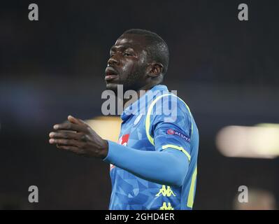 Kalidou Koulibaly of Napoli during the UEFA Champions League Group C match at Anfield Stadium, Liverpool. Picture date 11th December 2018. Picture credit should read: Andrew Yates/Sportimage via PA Images Stock Photo