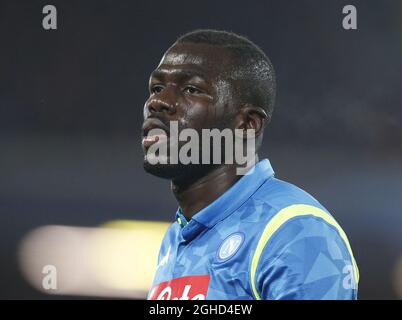 Kalidou Koulibaly of Napoli during the UEFA Champions League Group C match at Anfield Stadium, Liverpool. Picture date 11th December 2018. Picture credit should read: Andrew Yates/Sportimage via PA Images Stock Photo