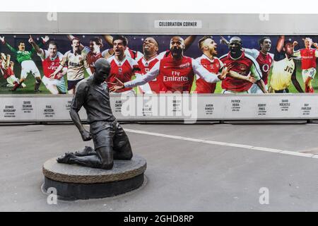 A general view of Celebration corner at Emirates Stadium where
