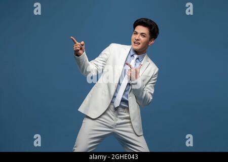 Studio shot of fashionable young businessman Stock Photo