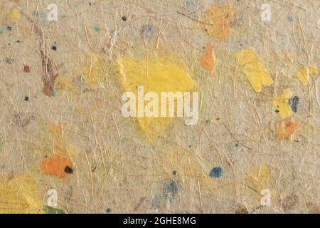 Recycled handmade paper texture. Stock Photo