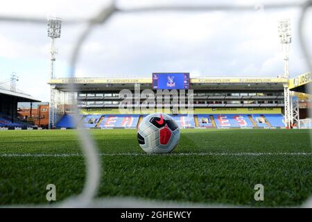 The Match ball before the Premier League match at Selhurst Park, London. Picture date: 19th October 2019. Picture credit should read: Paul Terry/Sportimage via PA Images Stock Photo