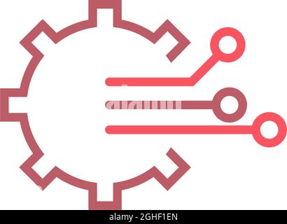 Circuit technology logo icon design vector template Stock Vector