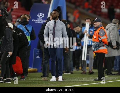 The World Cup winning South African captain Siya Kolisi during the UEFA Champions League match at Anfield, Liverpool. Picture date: 27th November 2019. Picture credit should read: Andrew Yates/Sportimage via PA Images Stock Photo