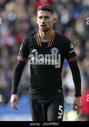 Jorginho of Chelsea during the Premier League match against Leicester City at the King Power Stadium, Leicester. Picture date: 1st February 2020. Picture credit should read: Darren Staples/Sportimage via PA Images Stock Photo