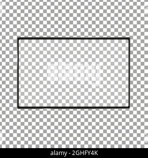 New tablet front and black vector drawing eps10 format isolated on transparent background Stock Vector