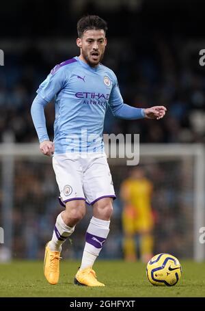 David Silva of Manchester City during the Premier League match at the Etihad Stadium, Manchester. Picture date: 19th February 2020. Picture credit should read: Andrew Yate via PA Images Stock Photo