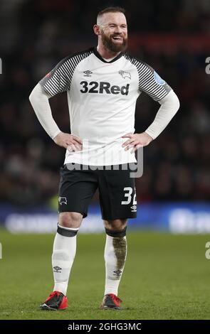 Wayne Rooney of Derby County during the FA Cup match at the Pride Park Stadium, Derby. Picture date: 5th March 2020. Picture credit should read: Darren Staples/Sportimage via PA Images Stock Photo
