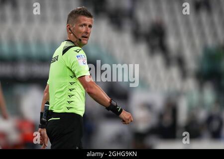 The match referee Daniele Orsato during the Serie A match at Allianz Stadium, Turin. Picture date: 20th July 2020. Picture credit should read: Jonathan Moscrop/Sportimage via PA Images Stock Photo