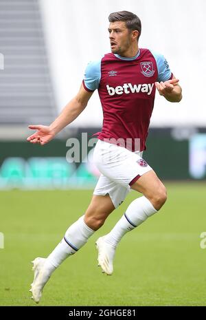 West HamÕs Aaron Cresswell during the Pre Season Friendly match at the London Stadium, London. Picture date: 5th September 2020. Picture credit should read: Paul Terry/Sportimage via PA Images Stock Photo