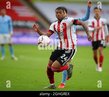 Sheffield United's Rhian Brewster during the Sky Bet Championship match ...