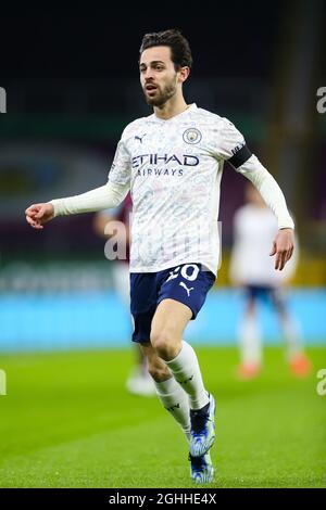 Manchester City's Bernardo Silva during the Premier League match at Turf Moor, Burnley. Picture date: 3rd February 2021. Picture credit should read: Barry Coombs/Sportimage via PA Images Stock Photo